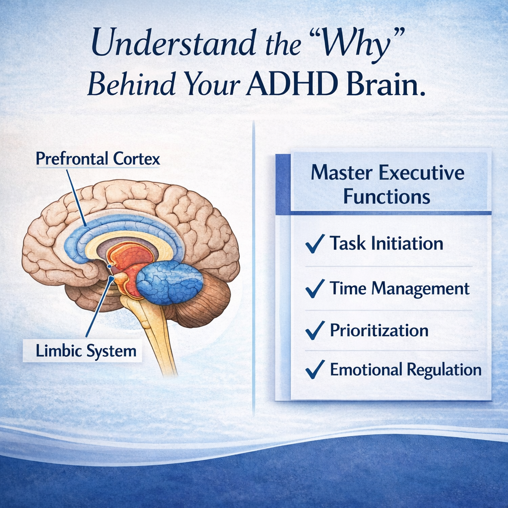 Adult ADHD Therapy Workbook – Strategies for Focus, Organization & Emotional Balance | Printable ADHD Planner & Worksheets - Image 2