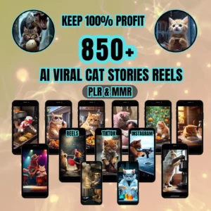 850+ AI Cat Reels Bundle - copyright free