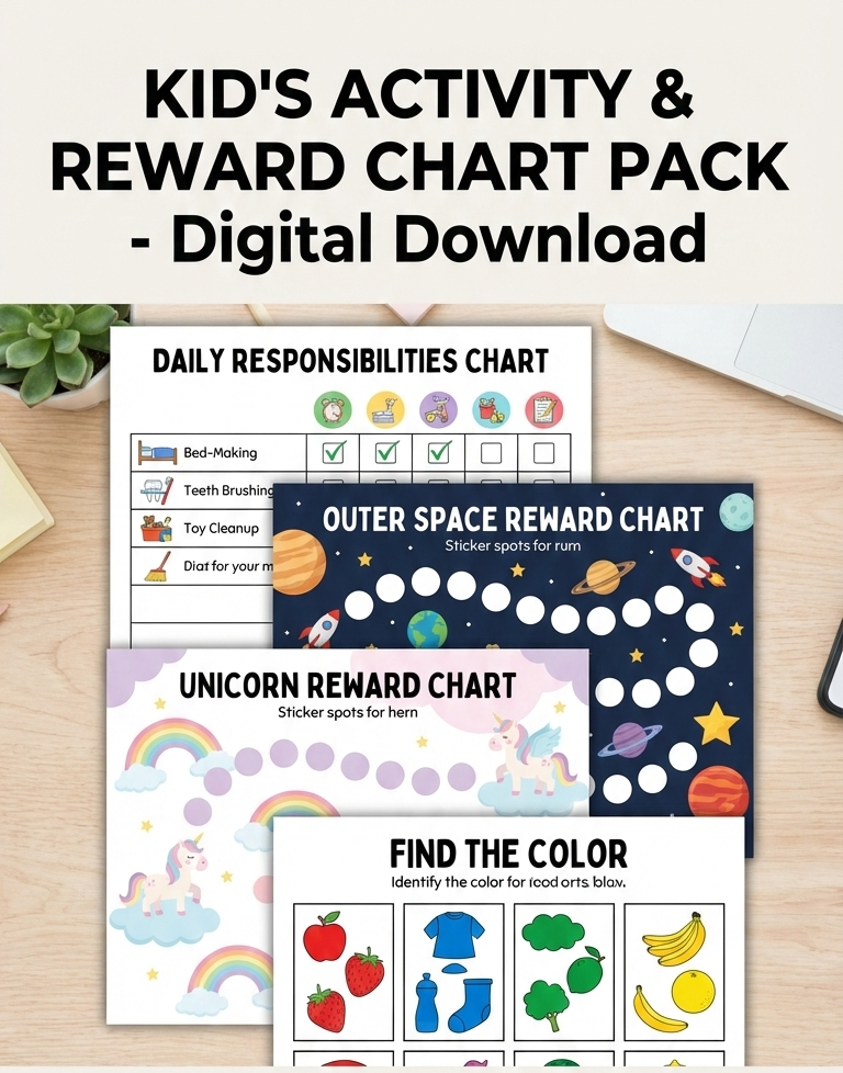 Kids Learning & Activity Mega Bundle (Printable Worksheets & Games) - Image 2